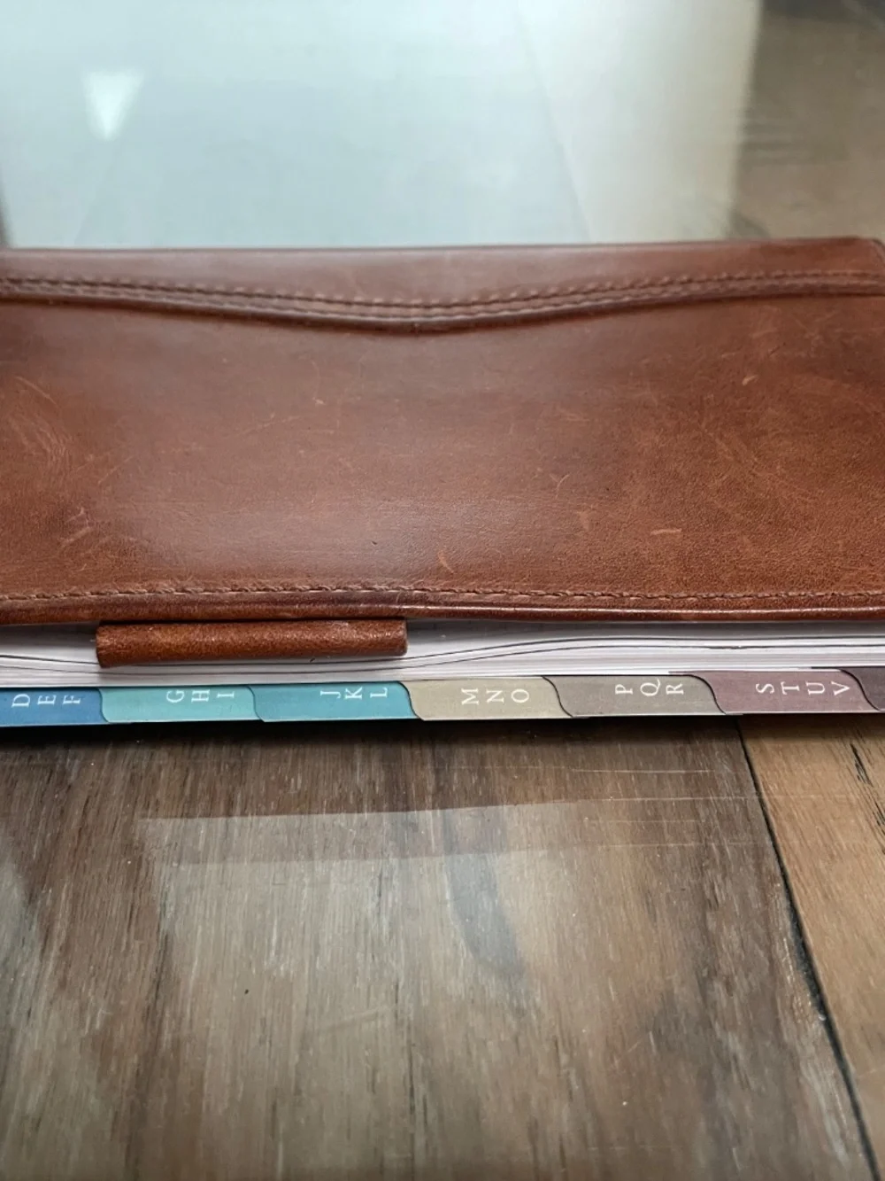 Day Timer distressed leather